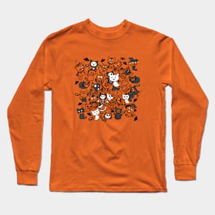 Halloween Cats Party Long Sleeve T-Shirt